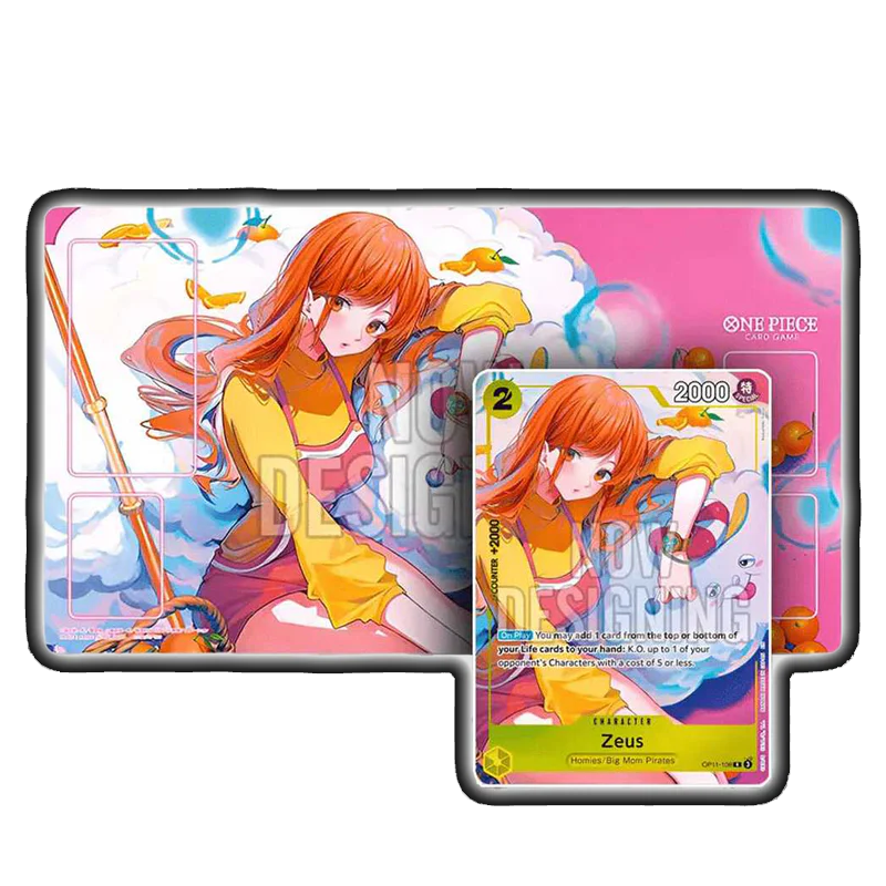 Playmat Official Bandai Nami + EXCLUSIVE Nami OP11-108 Card