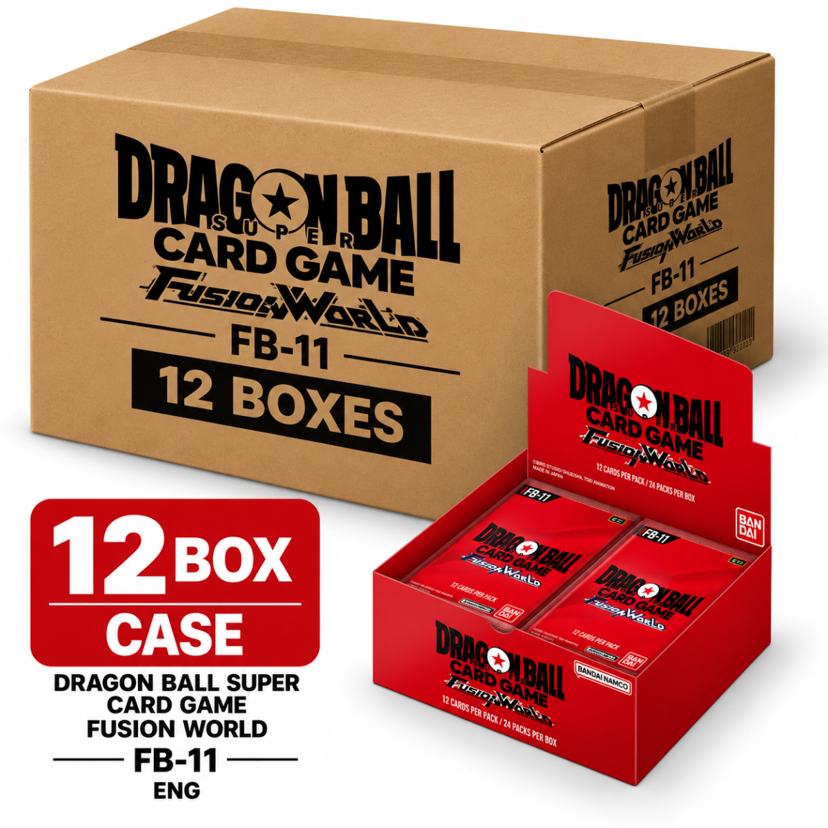 Case 12 Display Dragon Ball Super Fusion World FB-11 Anglais