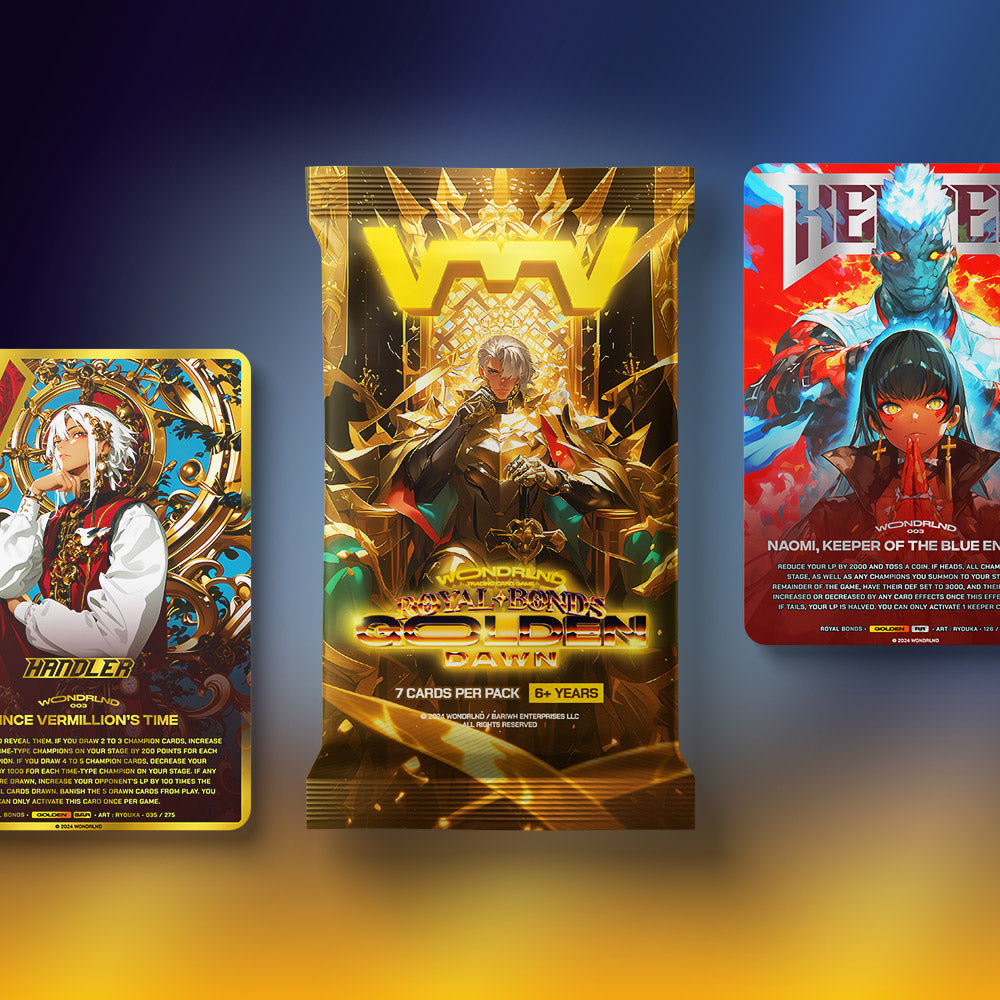 Boite de 20 Boosters - WONDRLND - Royal Bonds : Golden Dawn/Obsidian Force
